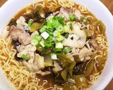 チャルメラしょうゆに高菜豚肉のピリ辛炒め作り方4写真