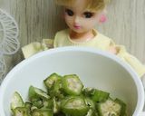 リカちゃん♡オクラトロっとわさび枝豆冷奴作り方1写真