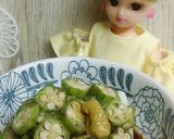 リカちゃん♡オクラトロっとわさび枝豆冷奴作り方7写真
