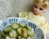 リカちゃん♡オクラトロっとわさび枝豆冷奴作り方12写真