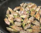 みょうがの豚肉巻き塩胡椒味作り方4写真