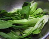 超簡単^^♪青梗菜と帆立のクリーム煮作り方1写真
