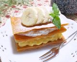 春巻の皮でチョコバナナミルフィーユ作り方8写真