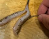 ハサミだけで簡単 松葉おろし　メゴチの天ぷら作り方5写真