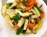 隙間埋めなすと彩野菜和風温野菜サラダ作り方6写真