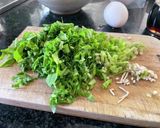 間引き大根菜と納豆チャーハン作り方2写真