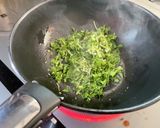 間引き大根菜と納豆チャーハン作り方3写真