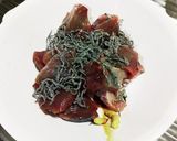 カツオ刺身の塩昆布和え作り方2写真