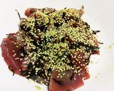 カツオ刺身の塩昆布和え作り方3写真