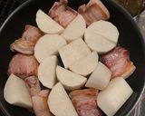 超簡単☆汁っけ少なめ豚と大根の煮物作り方2写真