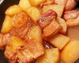 超簡単☆汁っけ少なめ豚と大根の煮物作り方3写真