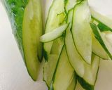 暑い夏に★きゅうりとちくわの梅肉あえ作り方1写真