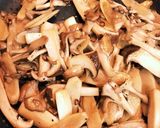 キノコとゴボウのピリ辛温麺(素麺)作り方3写真
