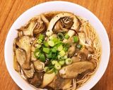 キノコとゴボウのピリ辛温麺(素麺)作り方5写真
