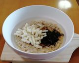 オートミール・スープ(塩昆布と高野豆腐)作り方4写真