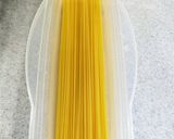 レンチンパスタで毛ガニの和風醤油パスタ作り方4写真