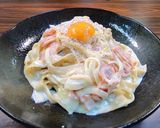 カルボナーラ焼そば作り方8写真