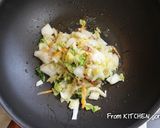 白菜漬で作る和風チャーハン♬作り方1写真
