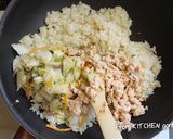 白菜漬で作る和風チャーハン♬作り方3写真