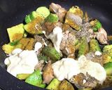 鶏もも肉とズッキーニのカレーマヨソテー作り方4写真