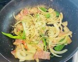 チーズが香るペペロンチーノ♡野菜たっぷり作り方5写真