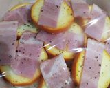 簡単！ズッキーニ玉葱ベーコン　レンジ加熱作り方4写真
