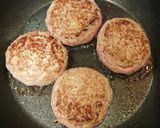 カレーハンバーグ目玉焼きレモントマトのせ作り方6写真