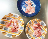 簡単棒棒鶏ダレ炒め味豚こま大根青椒肉絲風作り方3写真