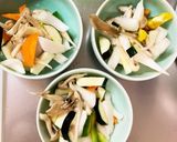 簡単棒棒鶏ダレ炒め味豚こま大根青椒肉絲風作り方11写真