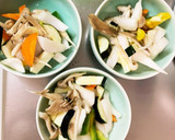 簡単棒棒鶏ダレ炒め味豚こま大根青椒肉絲風作り方11写真