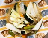 簡単棒棒鶏ダレ炒め味豚こま大根青椒肉絲風作り方13写真