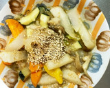 簡単棒棒鶏ダレ炒め味豚こま大根青椒肉絲風作り方17写真