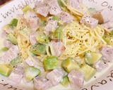 アボカド豚ヒレ肉のクリームパスタ作り方7写真