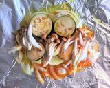 茄子とじゃがいもの野菜ホイル焼き作り方9写真