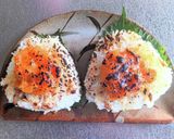 椎茸の味噌バター焼きおにぎり作り方17写真