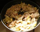 豚肉と白菜漬けの炒め物作り方4写真