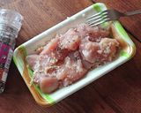 おうち居酒屋★串刺しタンドリーチキン作り方1写真