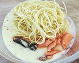 沖縄シークヮーサーのクリームパスタ作り方4写真