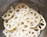 副菜♪蓮根・ハム・玉ねぎのマリネ風サラダ作り方5写真