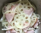 副菜♪蓮根・ハム・玉ねぎのマリネ風サラダ作り方7写真