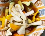 根菜生姜風味甘酢餡炒め味温野菜サラダ作り方13写真
