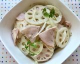 副菜♪蓮根・ハム・玉ねぎのマリネ風サラダ作り方8写真