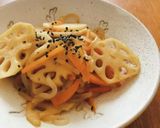 常備菜にも♬フライパンでレンコンの金平作り方13写真