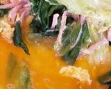 捨てないで!レタスの青い葉の玉子とじ作り方4写真