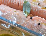 秋鮭の塩水づけをレンジ蒸しでオイル漬け作り方6写真