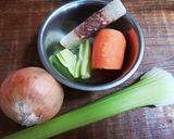 コンソメ小さじ1で洋風お味噌汁。作り方1写真