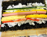簡単やみつき☆キムパ！切らずに恵方巻き作り方7写真