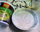 カレー風味のオートミールのチーズミルク粥作り方2写真