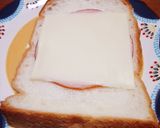 ★ハムチーズトースト★作り方1写真