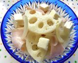 副菜♪蓮根・ハム・玉ねぎのマリネ風サラダ作り方9写真